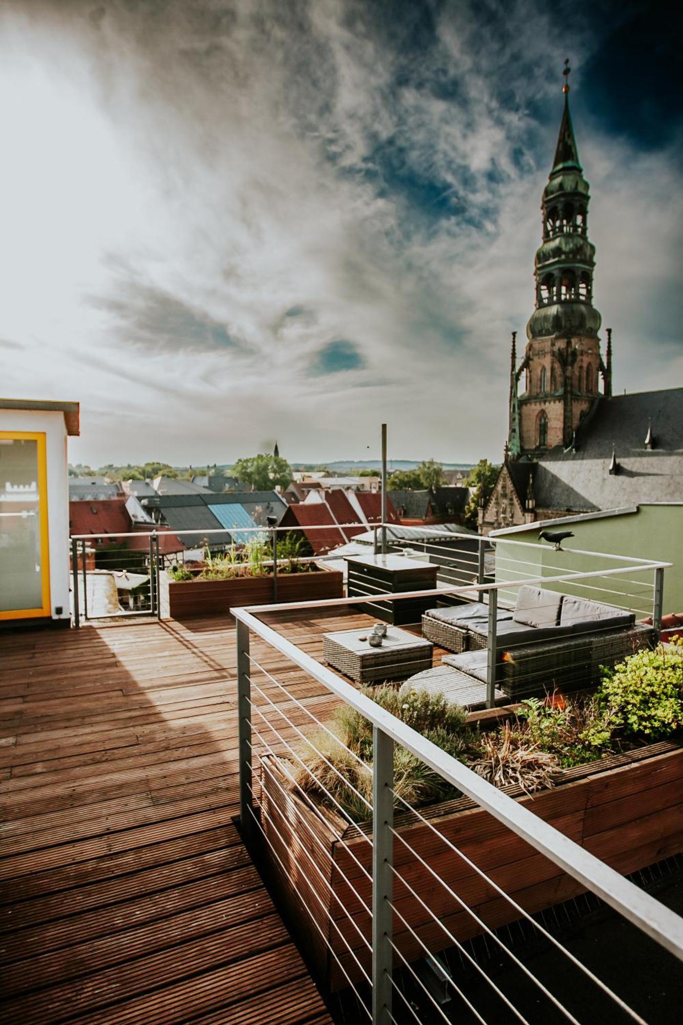 Traumhaftes Apartment Am Dom Mit Grosser Dachterrasse Zwickau Exterior foto